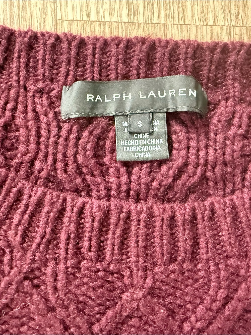 Ralph Lauren Black Label 100% Cashmere Cable Knit Sweater S - Picture 3 of 10